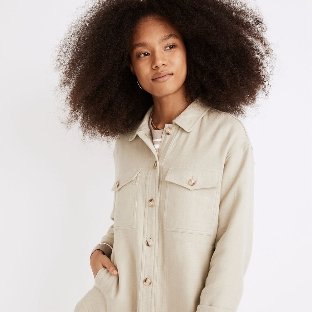 Madewell🍁🧚‍♀️Waffleback Branner Shirt-Jacket